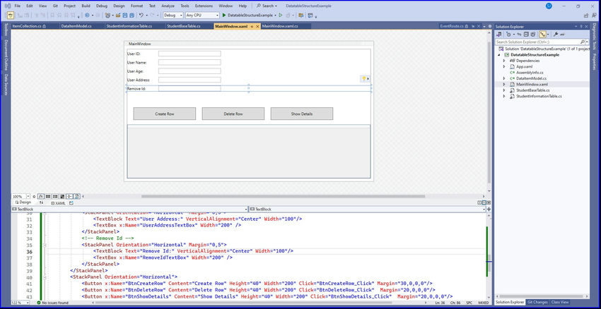 Appearance of the view